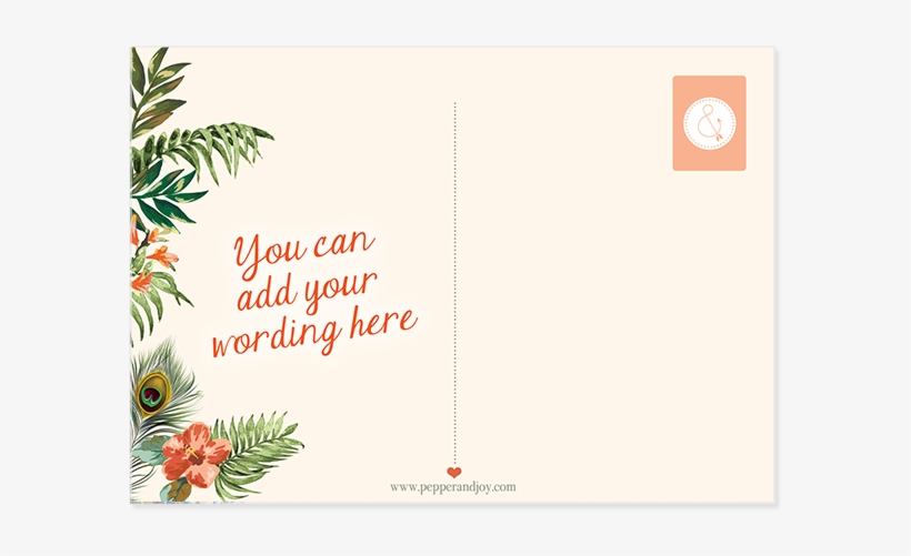 Remerciements Jungle Pepperandjoy Postcard Uk - Postcard, transparent png download