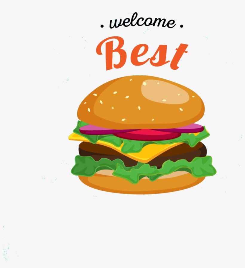 Burger Png File Free Vector - Hamburger, transparent png download