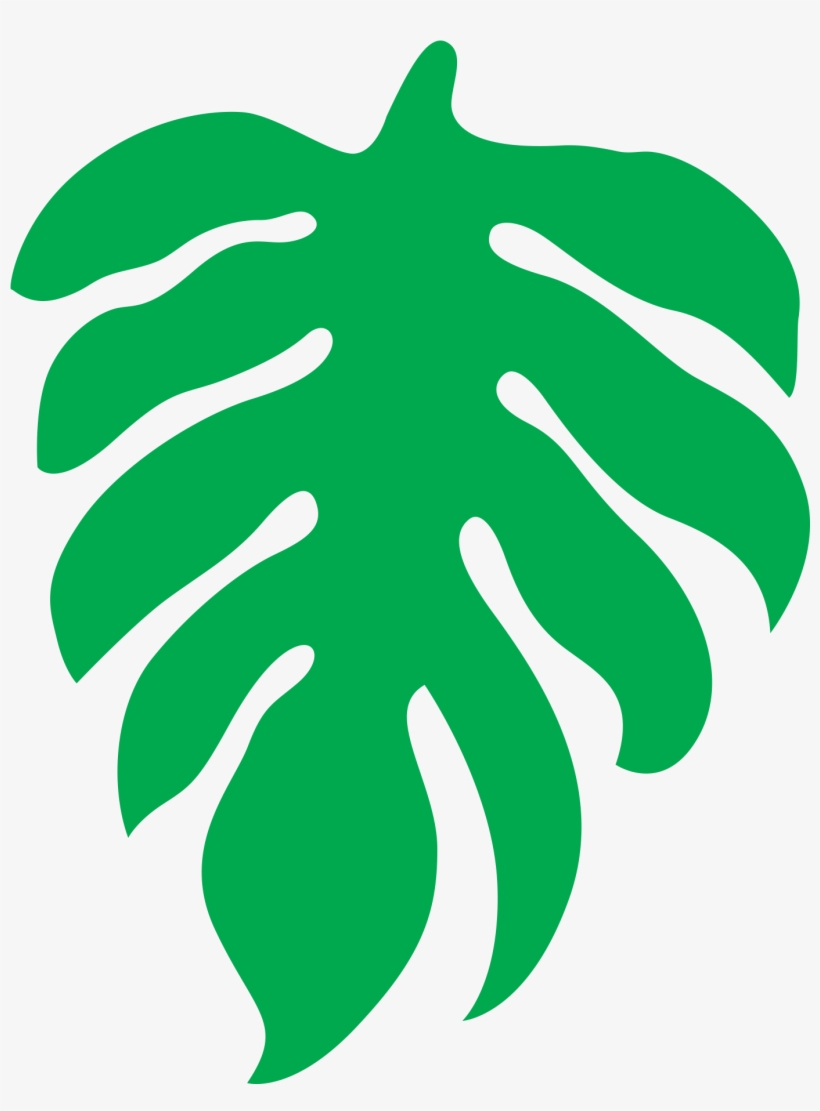 2019 Green Jungle Leaf - Illustration, transparent png download