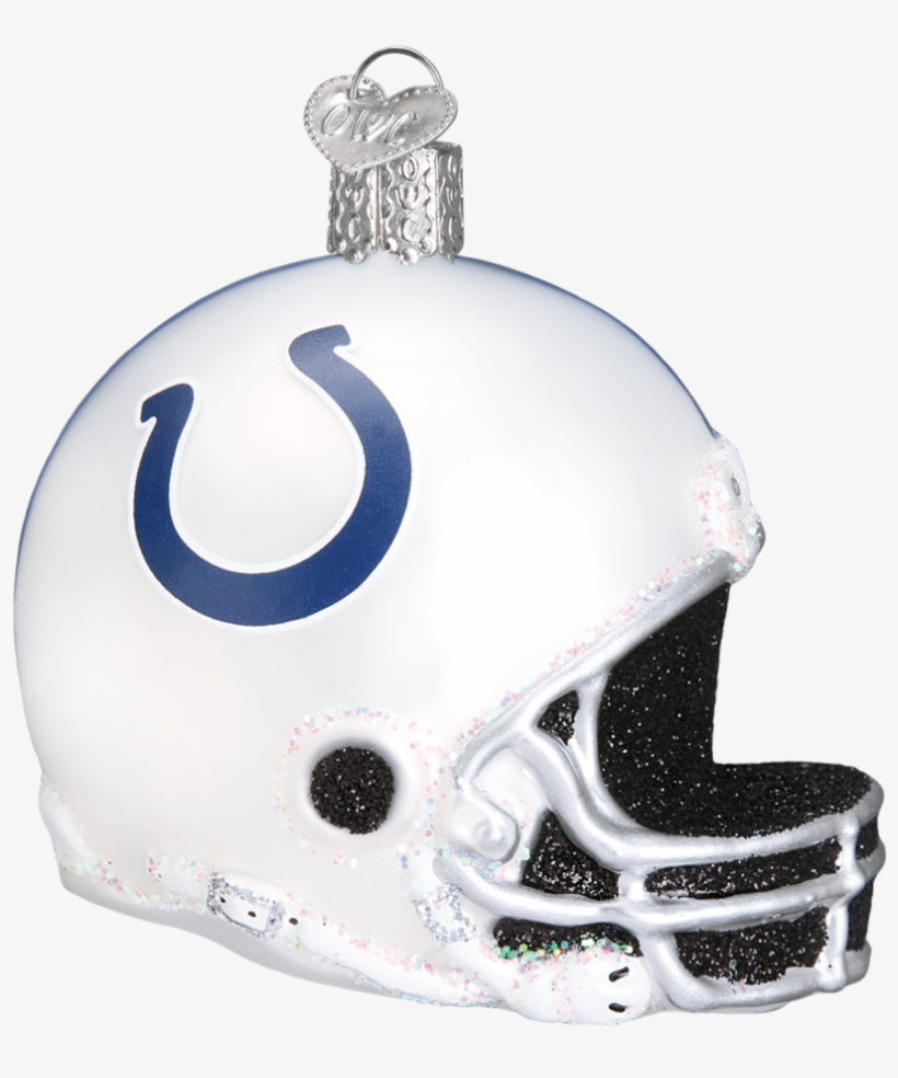 Indianapolis Colts Nfl Football Helmet Glass Ornament, transparent png download