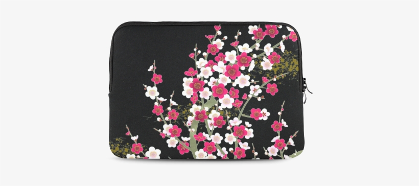 Pink White Sakura Floral Macbook Air 13" - Mousepad, transparent png download