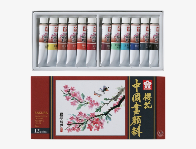 Traditional Chinese Painting Color - Sakura Traditional Chinese Painting Color, transparent png download
