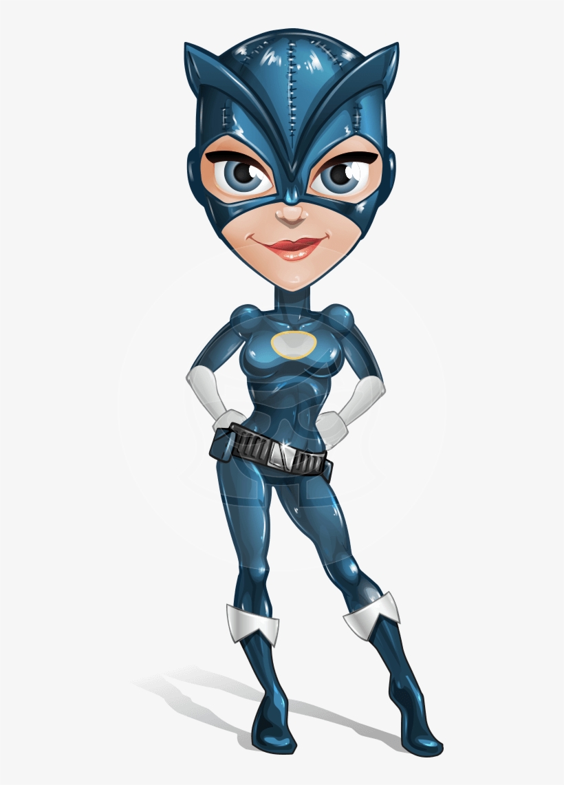Sara Purrfect - Catwoman Cartoon, transparent png download