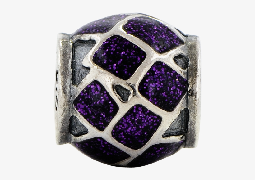 Sterling Silver Reflections Purple Enamel With Sparkles - Titanium Ring, transparent png download