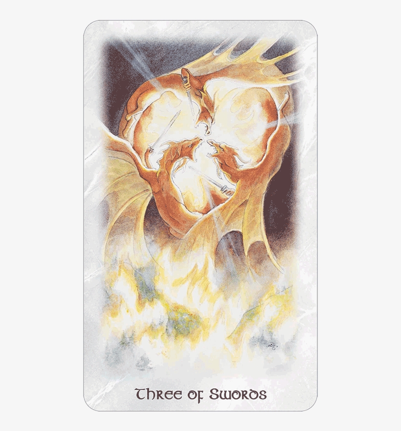 Three Of Swords - Tarot, transparent png download