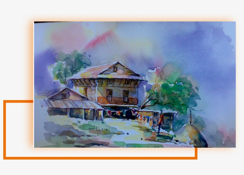 Art - Watercolor Landscape Paintings, transparent png download