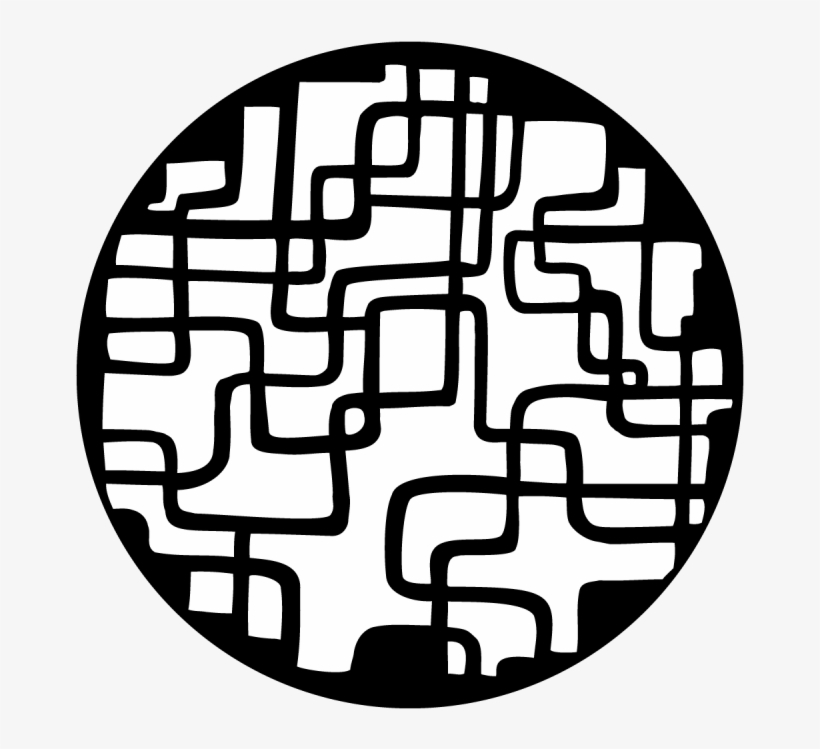 Breakup Squiggle Squares - Apollo Breakup Squiggle Squares Steel Gobo Ms-2110, transparent png download