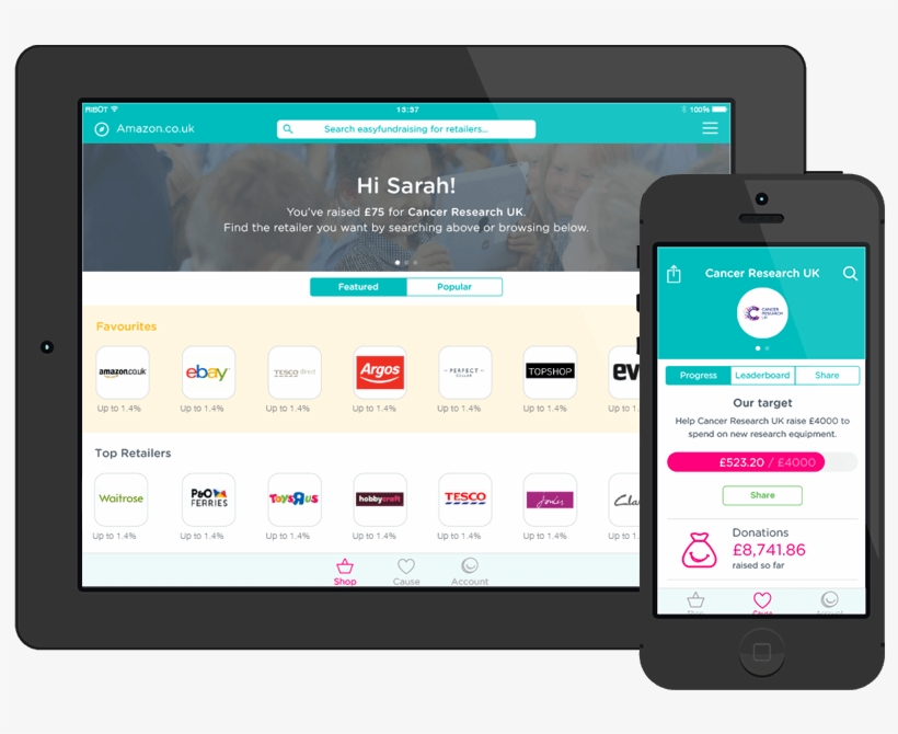Download The Easyfundraising App - Mobile App, transparent png download