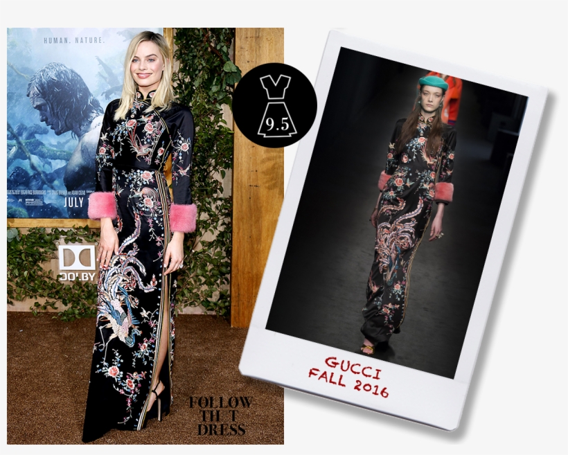 Margot Robbie In Gucci Fall - Actor, transparent png download