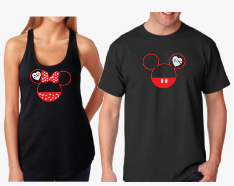 500224 Mmm Head His Hers - Mom And Dad Disney Shirt, transparent png download