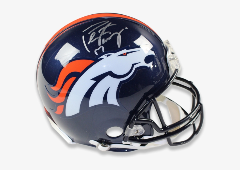 Denver Broncos Helmet Png - Peyton Manning Autographed Full-size Denver Broncos, transparent png download