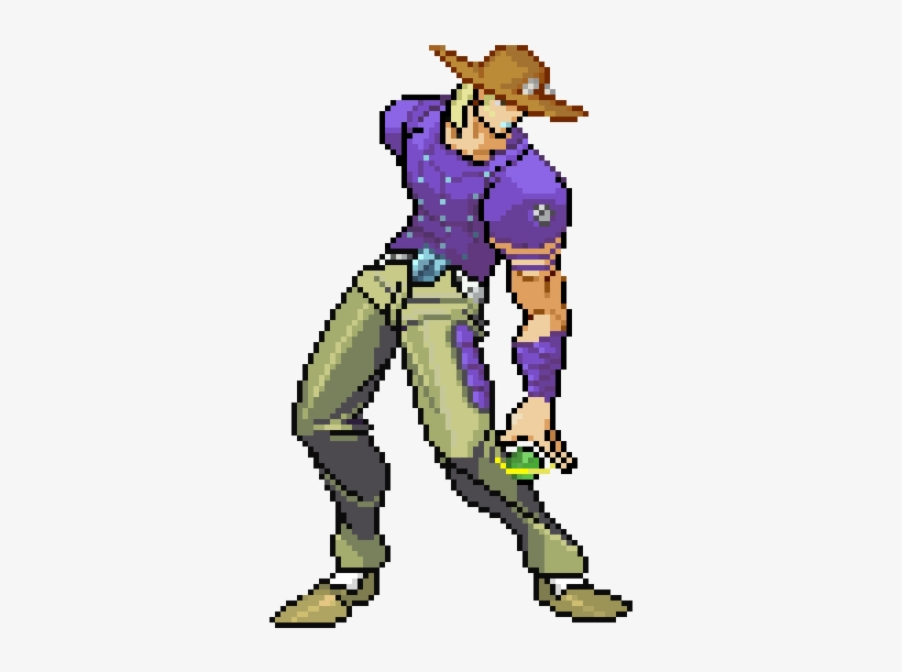 [fanart] Defaced A Jotaro Sprite And Made Gyro Out - Gyro, transparent png download