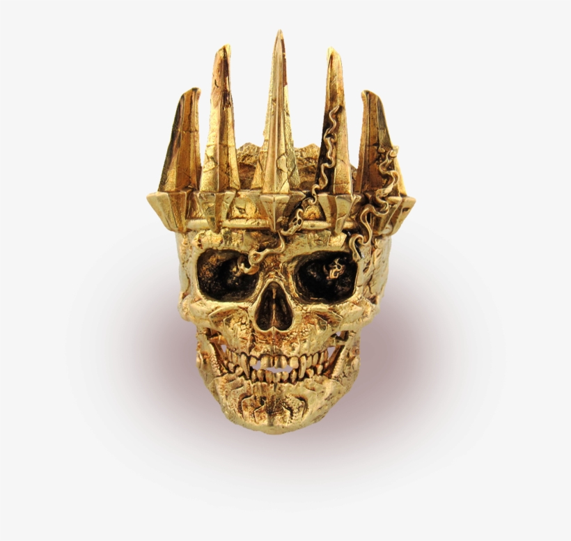18kt Gold Deathknight Ring Front 1512x , Death-saves - Skull, transparent png download