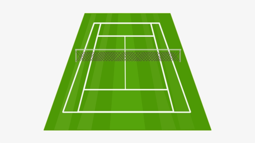 Tennis Clipart Tennis Court - Tennis Court Clipart, transparent png download
