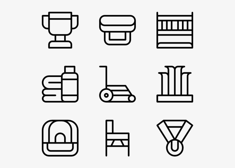 Lawn Tennis - Theatre Line Icon, transparent png download