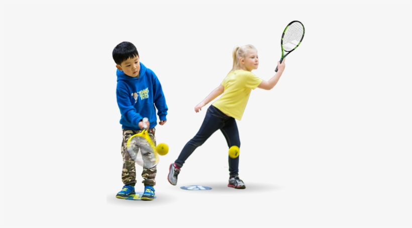 Tennis For Kids Toddler - Children Playing Tennis Png, transparent png download