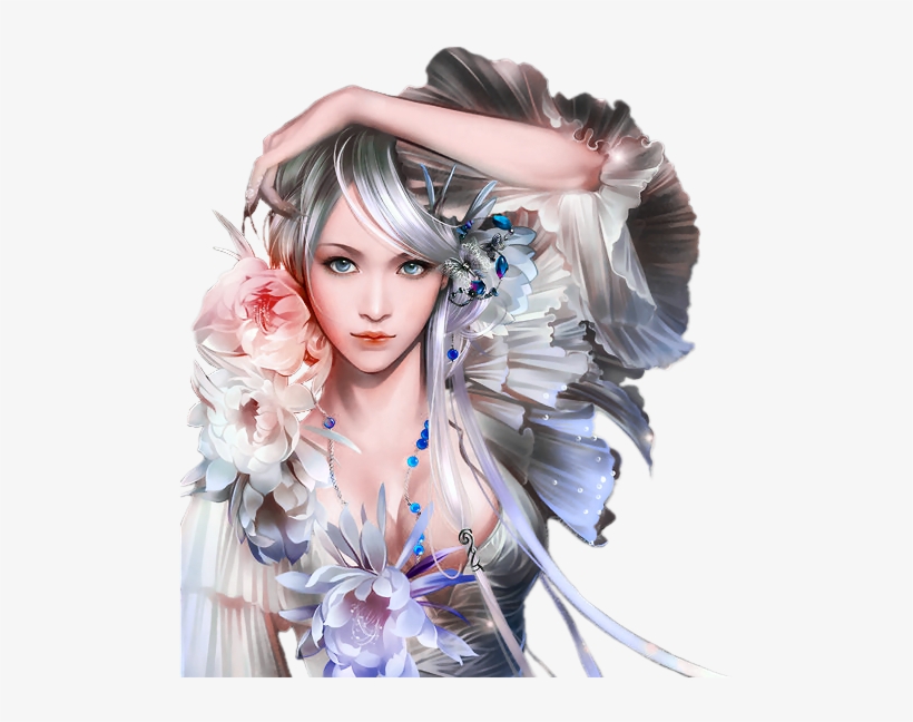 Fantasy Girl Transparent Png - Anime, transparent png download