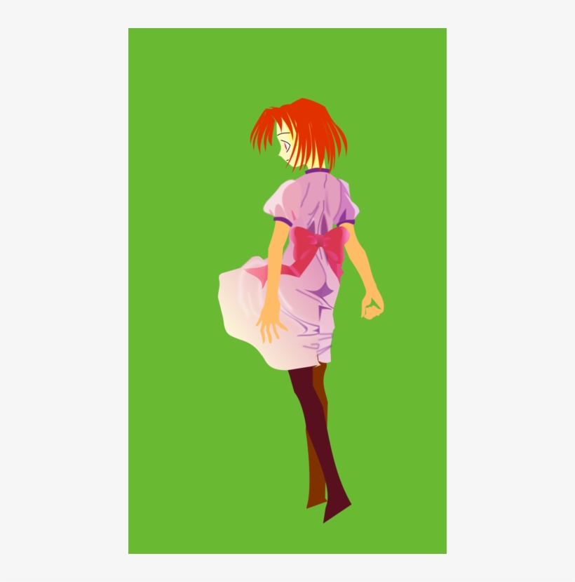 Skirt Dress Girl Drawing Woman - Windy Girl Skirt, transparent png download