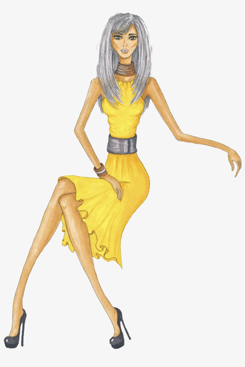 This Graphics Is Model Transparent Decoration About - Skirt, transparent png download