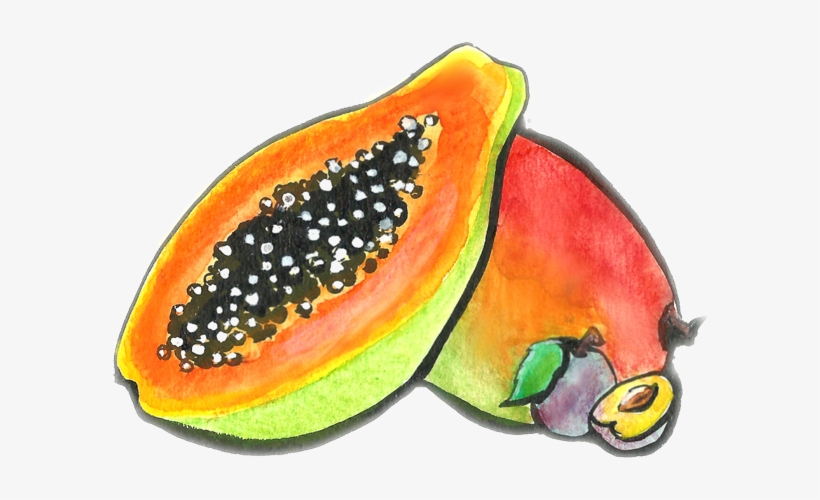 Papaya Mango Pflaume - Papaya, transparent png download