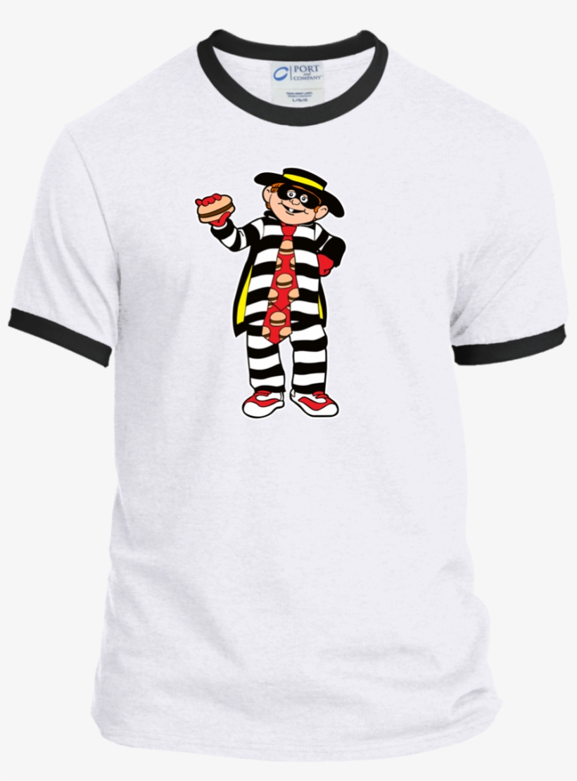 Hamburglar Pc54r Port Amp Co Ringer Tee, transparent png download