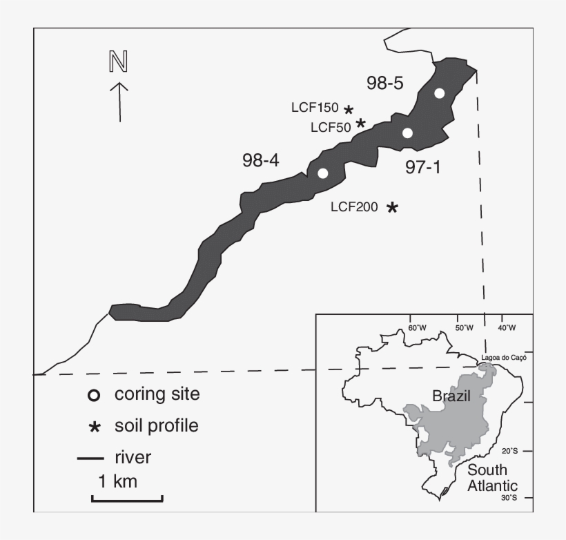 Distribution Of The Biome Cerrado And Location Of Lake, transparent png download