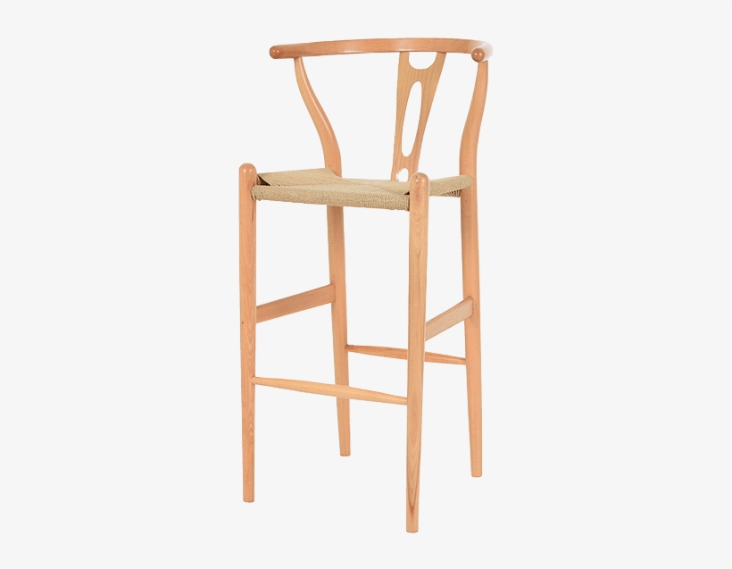 Wishbone Barstool Natural, transparent png download