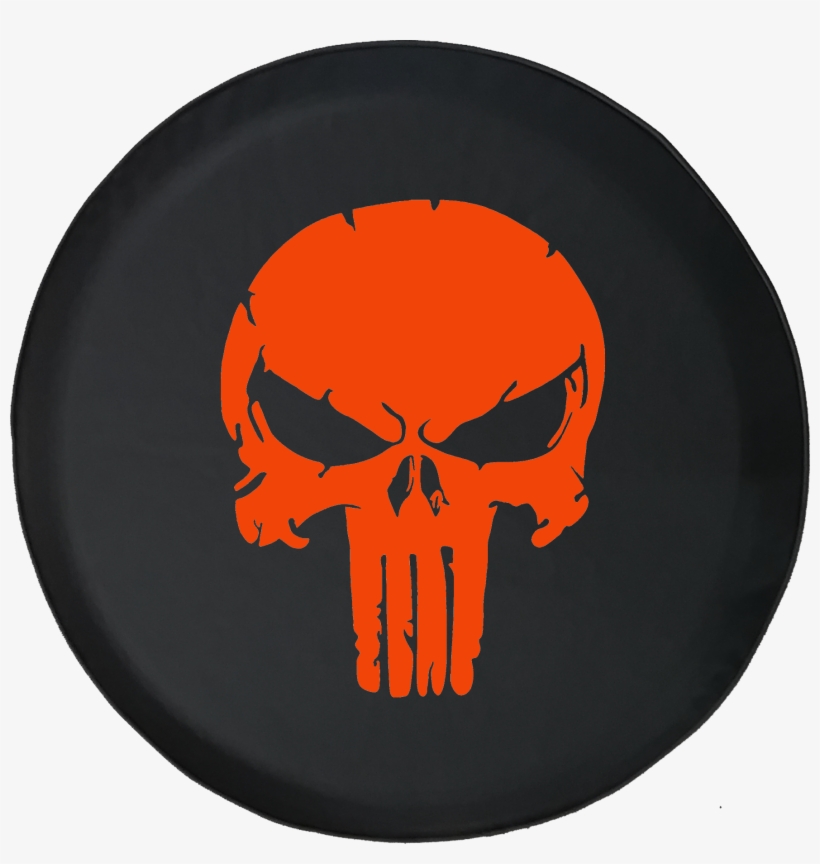 Cracked Punisher Skull With Angry Eyes Offroad Jeep, transparent png download
