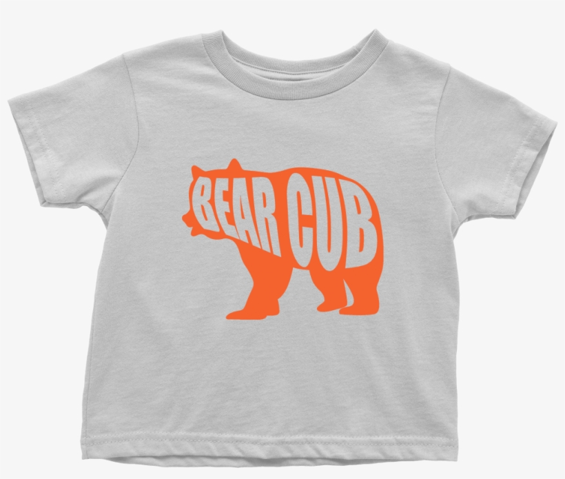 Orange Bear Cub Toddler T Shirt, transparent png download