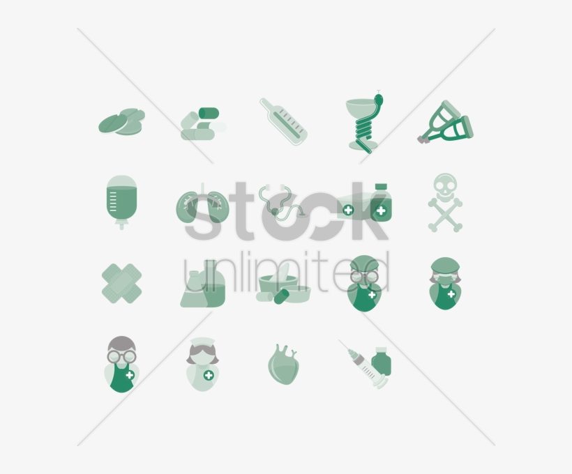 Various Medical Icons V矢量图形, transparent png download