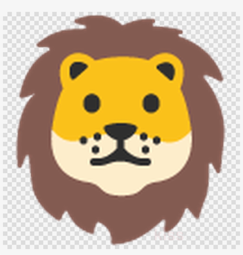 Google Lion Emoji Clipart Lion Emoji Android Nougat, transparent png download