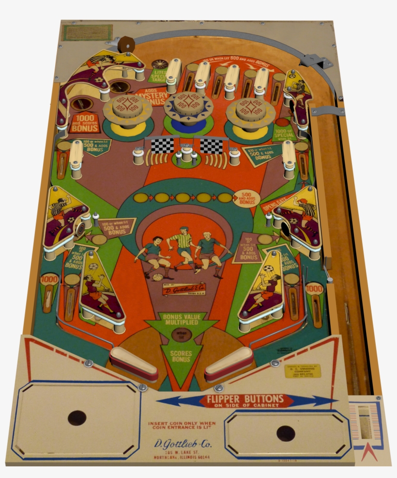 I Created This 3d Model Of My Own Gottlieb Soccer Pinball, transparent png download