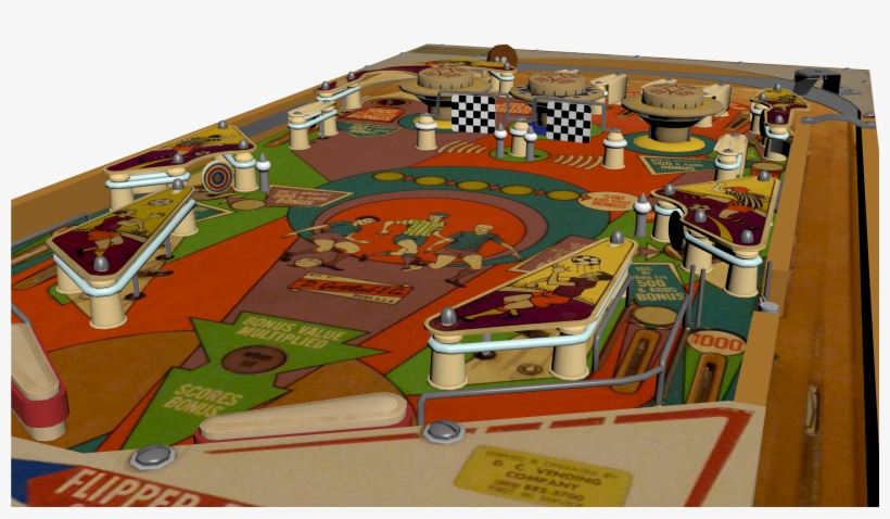 I Created This 3d Model Of My Own Gottlieb Soccer Pinball, transparent png download