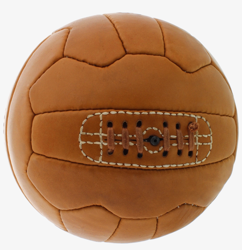 Balón De Fútbol Retro De Cuero Con Grabado, transparent png download