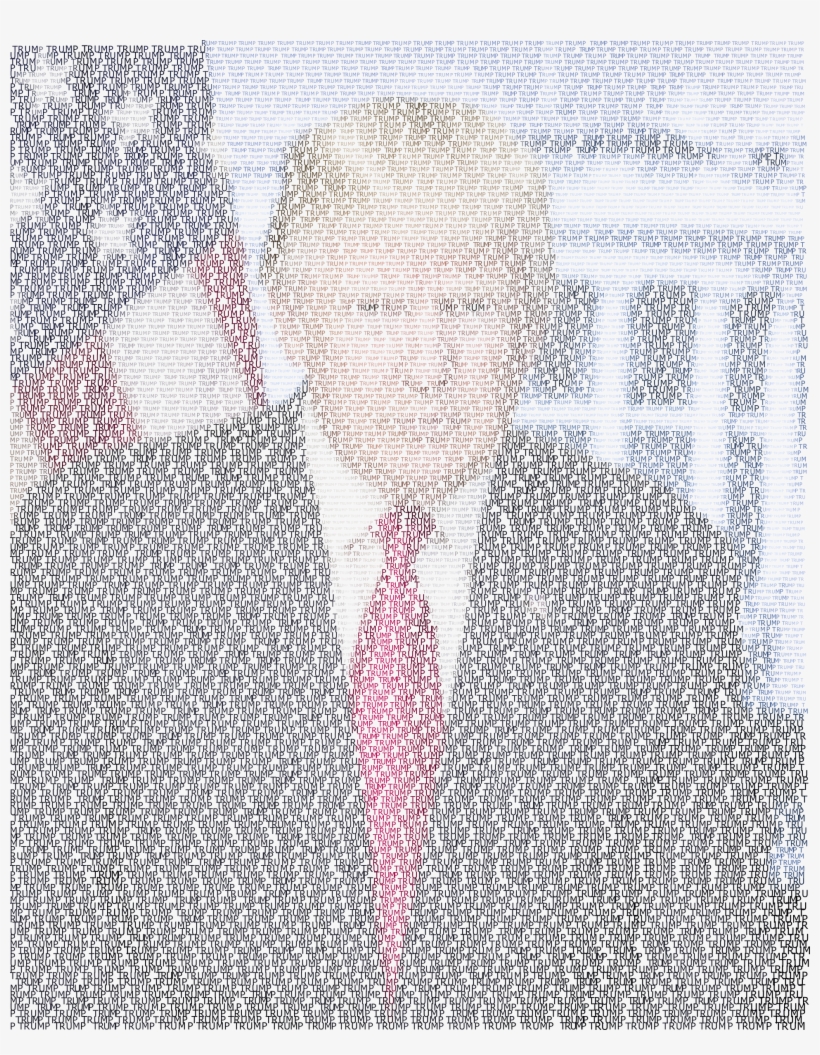 This Free Icons Png Design Of Trump Portrait Typography, transparent png download