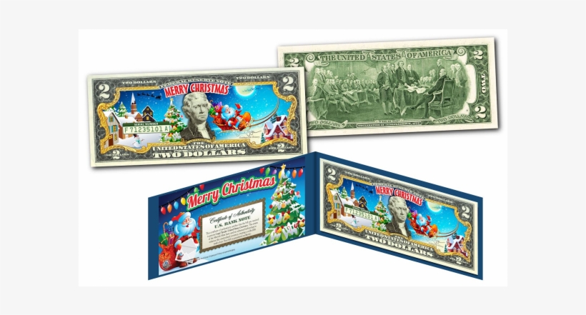 Merry Christmas Xmas Holiday Colorized Legal Tender, transparent png download