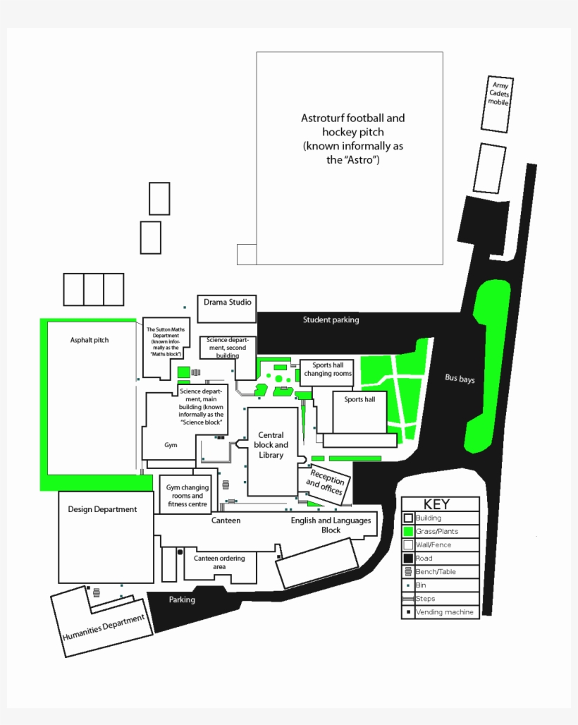 Prince William School Map Labelled, transparent png download