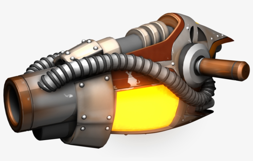 450kib, 1015x602, Render Meteor Gun, transparent png download