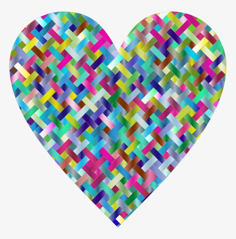 Heart Weaving Computer Icons Woven Fabric, transparent png download