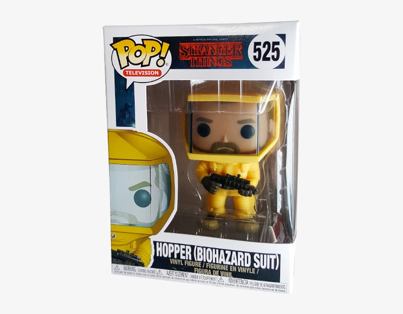Hopper In Hazmat Suit Us Exclusive Pop Vinyl Figure, transparent png download