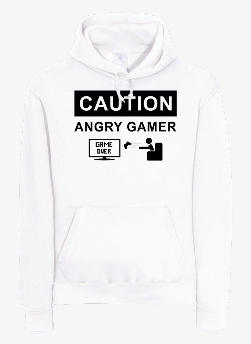 Angry Gamer Sweatshirt B&c Hooded, transparent png download
