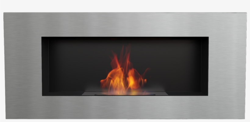 Bio Fireplace Delta 2 Brushed Effect, transparent png download