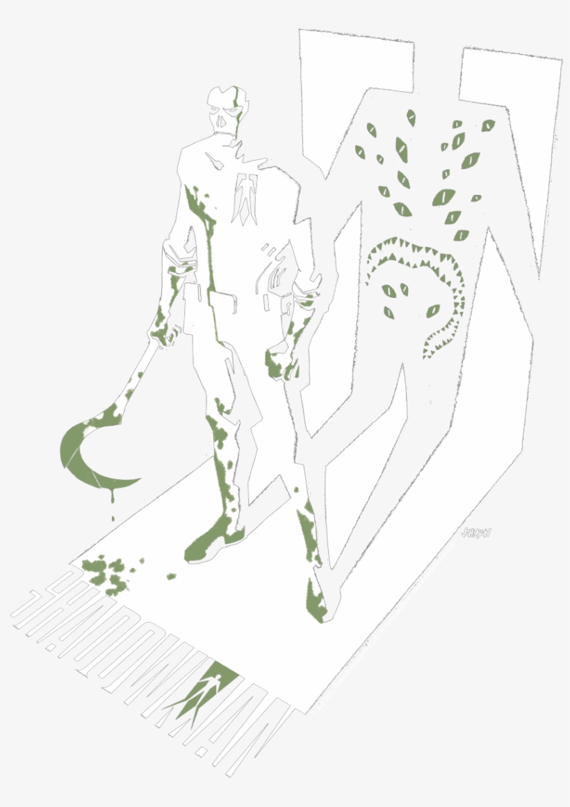 Shadowman Grim Shadow Baby Bodysuit, transparent png download