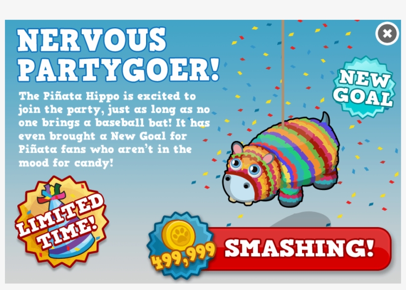 Pinata Hippo Modal, transparent png download