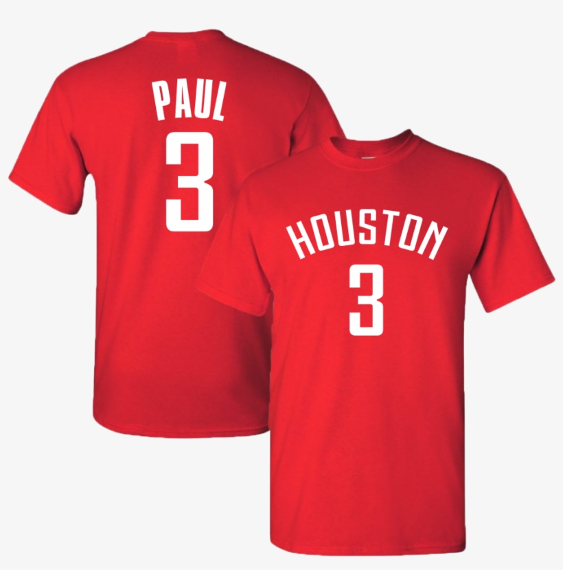 Chris Paul 2018 Houston City Edition Jersey Tee, transparent png download