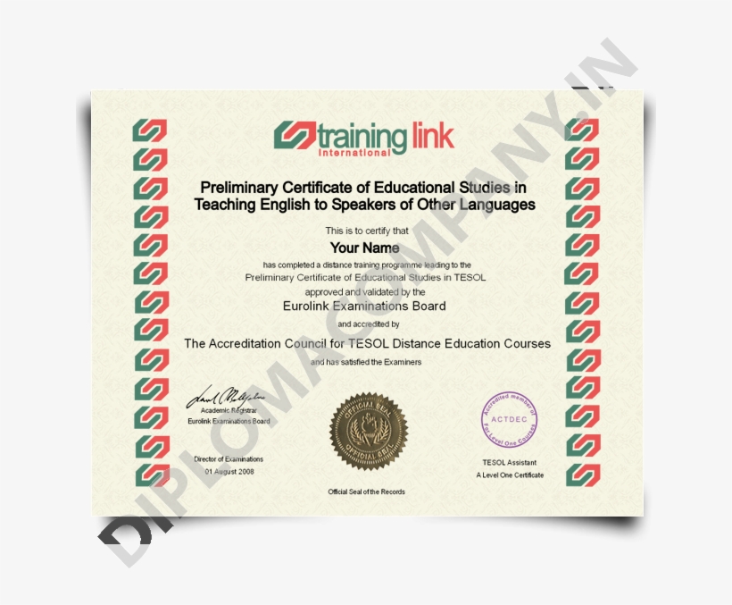Fake Tesol, Fake Tesol Diploma, Fake Tesol Certificate,, transparent png download