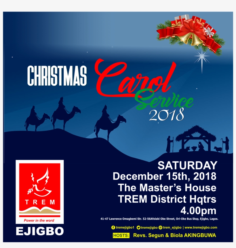 Christmas Carol Service, transparent png download