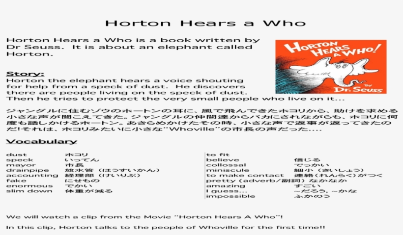 Horton Hears A Who Png, transparent png download