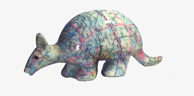 Texas State Road Map Armadillo, transparent png download
