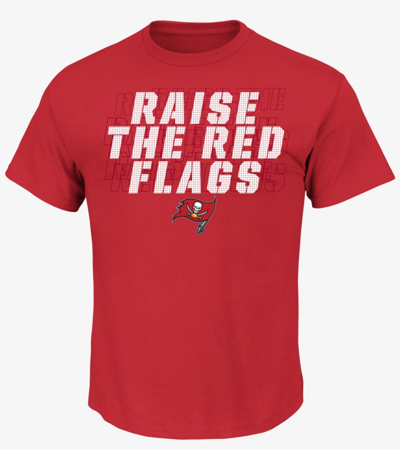 Majestic Buccaneers Men's Red Battle Intensity Tee, transparent png download